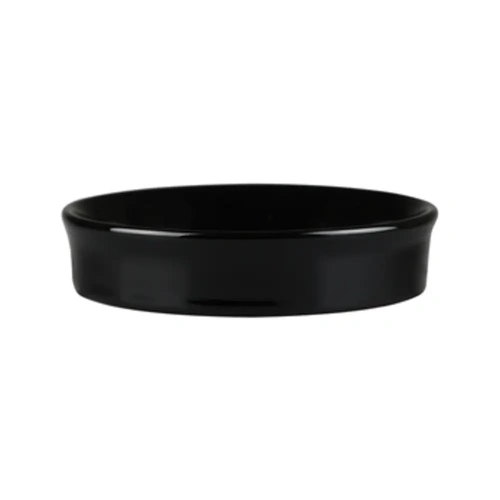 LONG FINE CLASSICWARE ROUND DISH BLACK GLOSS