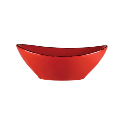 LONG FINE CLASSICWARE OVAL BOWL RED 162x118mm