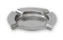 SHALLOW ROUND S/ST ASHTRAY 125mm