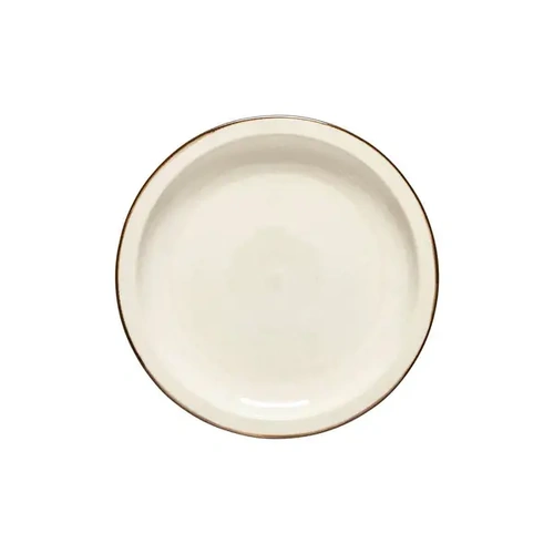 CASAFINA POTERIE PLATE CREAM CARAMEL 262mm x 28mm