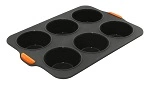 BAKEMASTER REINFORCED SILICONE JUMBO MUFFIN PAN