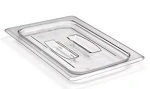CAMBRO 1/4 SIZE CLEAR LID W/HANDLE, 162x265mm