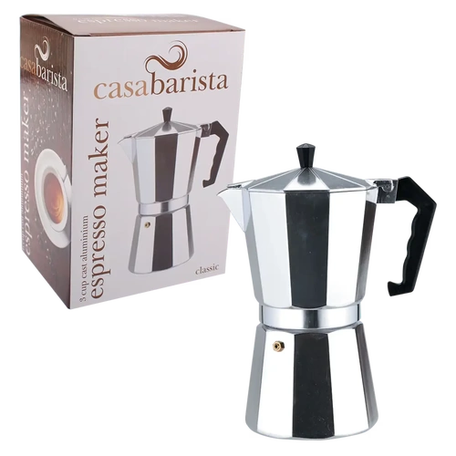 D.LINE CASABARISTA 3 CUP ALUMINIUM ESPRESSO MAKER