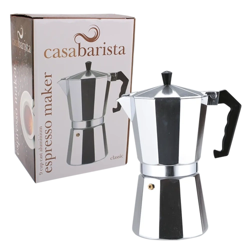 D.LINE CASABARISTA 9 CUP ALUMINIUM ESPRESSO MAKER