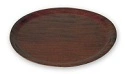ROUND WOOD TRAY 330mm MAHOGANY