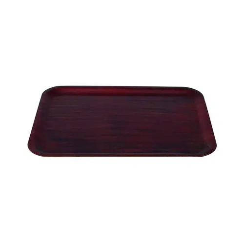 WOOD TRAY RECTANGULAR 480mmW x 370mmD MAHOGANY