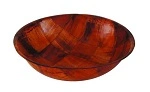 ROUND SALAD BOWL 250mm WOOD WOVEN