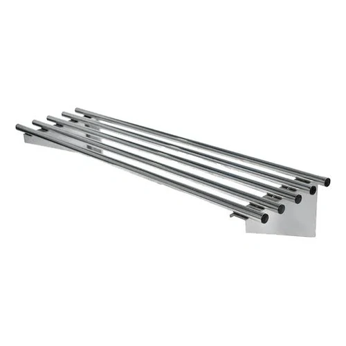 1200mm Stainless Steel Round Tube Wall Shelf | Commercial Kitchen Shelf
