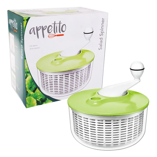 D.LINE APPETITO SALAD SPINNER 5.5LTR GREEN