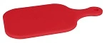 CHEF INOX CUTTING BOARD PE PADDLE RED