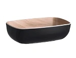 ZICCO MELAMINE ECHO BLACK / BIRCH BOWL 1.2LITRE
