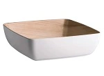 ZICCO MELAMINE ECHO WHITE / BIRCH SERVING BOWL 3.0 LITRE
