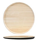 ZICCO MELAMINE ECHO BLACK / BIRCH ROUND PLATTER