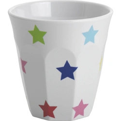 JAB MULTICOLOUR STARS ON WHITE TUMBLER 300ml