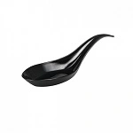 PLASTIC CHINESE SPOON 10ml, BLACK 100/PACK 