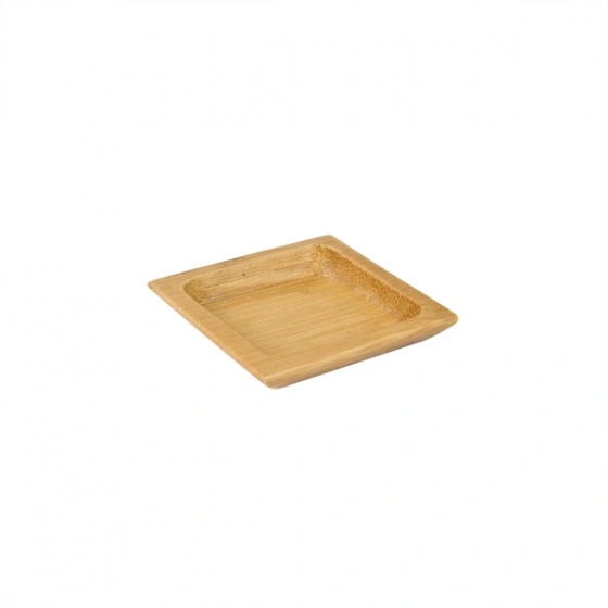 SQUARE DISH BAMBOO 60X60mm (12PC/PACK)