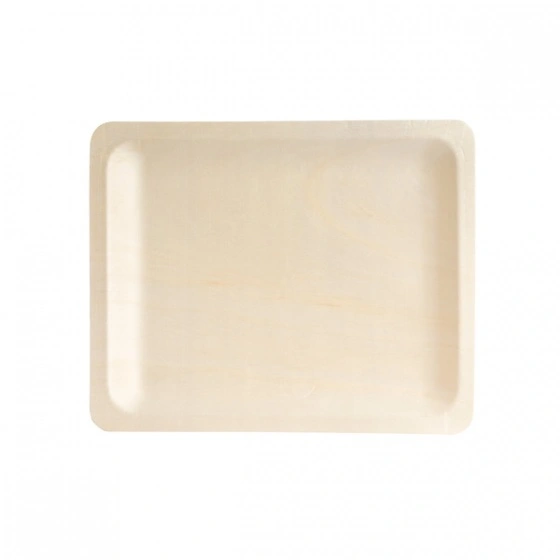 RECT. PLATE BIO WOOD 270x220mm (10PC/PACK)