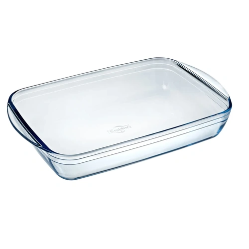O'Cuisine Glass Rectangular Roaster 39 x 24cm - 3.8L
