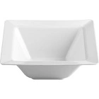 SUPERWARE MELAMINE SQUARE DEEP BOWL W/ RIM WHITE 150mmW