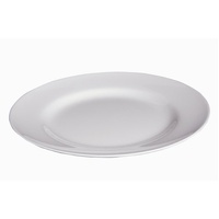 SUPERWARE MELAMINE ROUND PLATE W/ RIM WHITE 165mmØ
