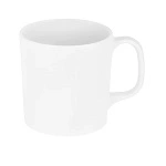 SUPERWARE MELAMINE STACKABLE COFFEE MUG WHITE 350ml