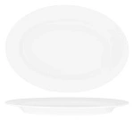 SUPERWARE MELAMINE OVAL RIMMED PLATER WHITE 240mmW
