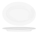 SUPERWARE MELAMINE OVAL RIMMED PLATER WHITE 360mmW
