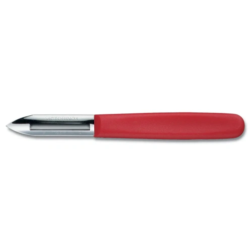 VICTORINOX VEGETABLE PEELER RED HANDLE SINGLE EDGE