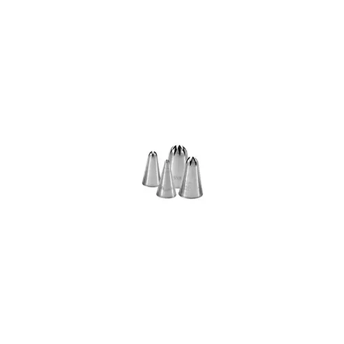 PASTRY TUBE-CLOSED STAR, S/S  SET OF 10