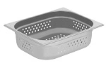 CHEF INOX ANTI JAM STEAM PAN 1/2 SIZE 100mm PERFORATED