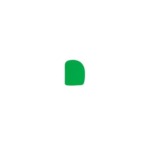 DOUGH SCRAPER CURVED PLASTIC 120x85mm GREEN