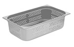 CHEF INOX ANTI JAM STEAM PAN 1/1 150mm PERFORATED