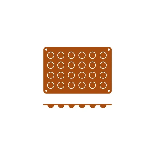 FRENTI SILICONE MOULD BOLA, 24 CUP, 300x175mm 