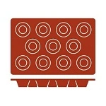 FRENTI SILICONE MOULD MUFFIN,  11 CUP, 300x175mm