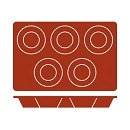 FRENTI SILICONE MOULD MUFFIN,  5 CUP, 300x175mm
