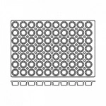 FRENTI SILICONE MOULD MINI MUFFIN 70 CUP 45x30mm