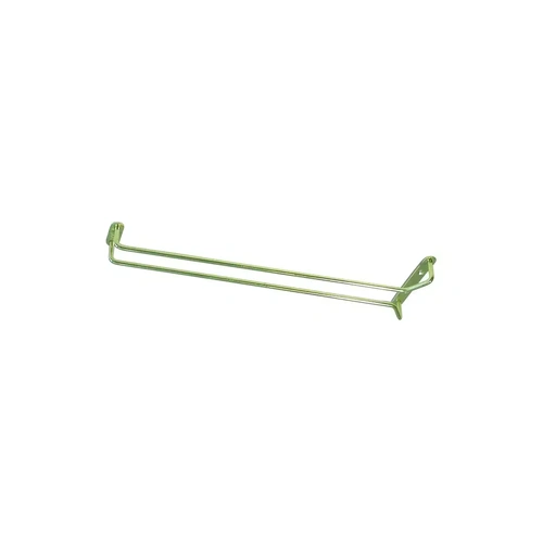 GLASS HANGER SINGLE ROW 400mm BRASS
