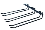 GLASS HANGING RACK TRIPLE ROW BLACK