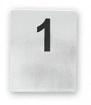 FLAT TABLE NUMBERS SET 1-10 18/10 70x60mm