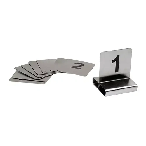 FLAT TABLE NUMBERS SET 11-20 18/10 70x60mm