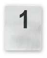 FLAT TABLE NUMBERS SET 11-20 18/10 80x100mm