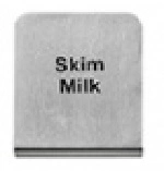 BUFFET SIGN 18/10 SKIM MILK