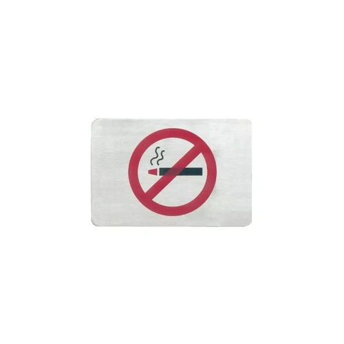 WALL SIGN S/ST NO SMOKING 120x80mm