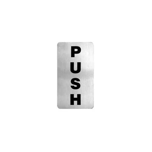 WALL SIGN PUSH 18/10 60x110mm