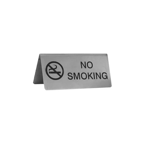 NO SMOKING SIGN A FRAME 18/10 50x100mm