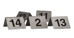 TABLE NUMBER SET 1-10 A FRAME 18/10 50x50mm