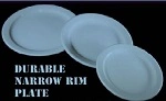LONG FINE PLATE ROUND NARROW RIM 160x15mm