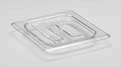 CAMBRO 1/6 SIZE CLEAR LID W/HANDLE, 162x176mm