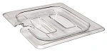 CAMBRO 1/6 SIZE CLEAR LID NOTCHED W/HANDLE 162x176mm