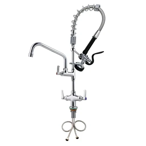 Kitchen Knock Pre Rinse Faucet Duel Outlet Spray